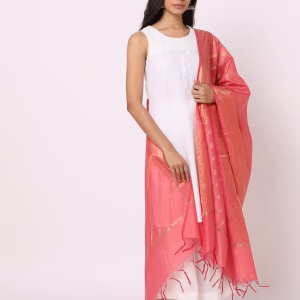 Chanderi Striped Jacquard Dupatta